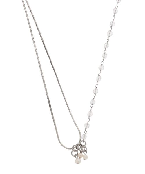 MERCURYDUO（マーキュリーデュオ）の「クリスタルチェーンチョーカーネックレス（ネックレス・レディース・シルバー/ゴールド・FREE）」の3枚目の写真