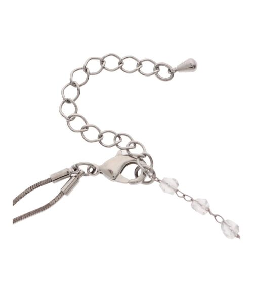 MERCURYDUO（マーキュリーデュオ）の「クリスタルチェーンチョーカーネックレス（ネックレス・レディース・シルバー/ゴールド・FREE）」の5枚目の写真