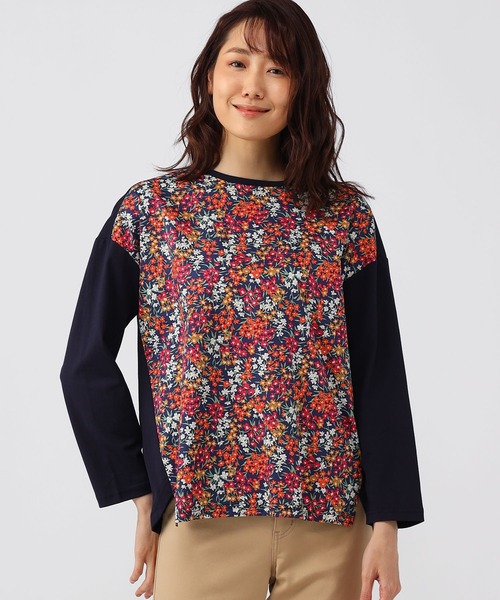 DECOY SINCE 1981(デコイシンスイチキュウハチイチ)の「リバティフロント切替プルオーバー(Tシャツ/カットソー・レディース・ブルー/ネイビー・M/L/LL)」の9枚目の写真