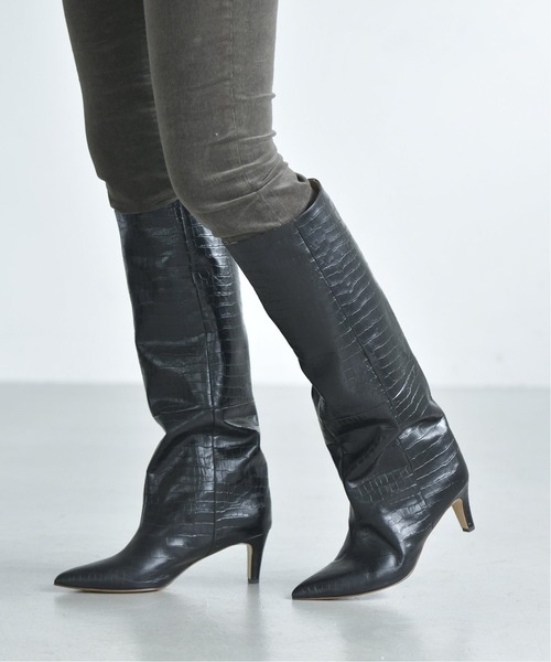 pelleterno(ペレテルノ)の「【Pelleterno】ポインテッドロングブーツ◆(ブーツ・レディース・ブラック・38/39/37/36)」の1枚目の写真