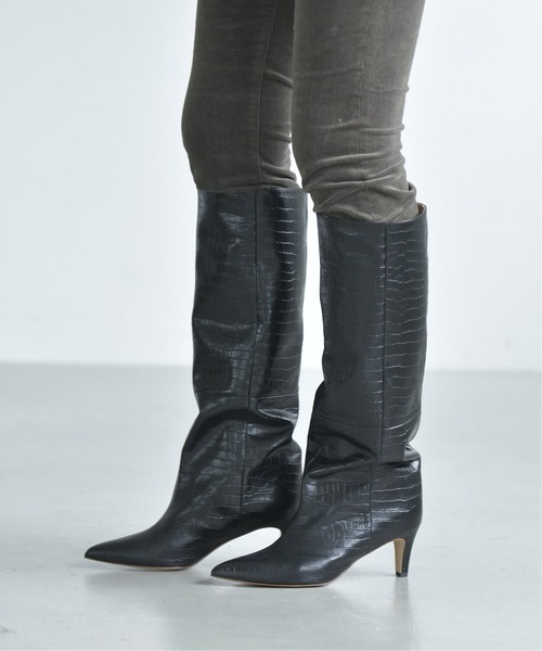 pelleterno(ペレテルノ)の「【Pelleterno】ポインテッドロングブーツ◆(ブーツ・レディース・ブラック・38/39/37/36)」の2枚目の写真