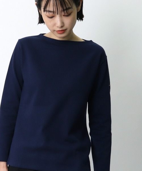 SAINT JAMES（セントジェームス）の「【 SAINT JAMES / セントジェームス 】 # GUILDO UA バスクシャツ Tシャツ 2503（Tシャツ/カットソー・レディース・オフホワイト/その他1/その他5/ネイビー/ホワイト/その他4/その他2・2/1/3/0）」の4枚目の写真