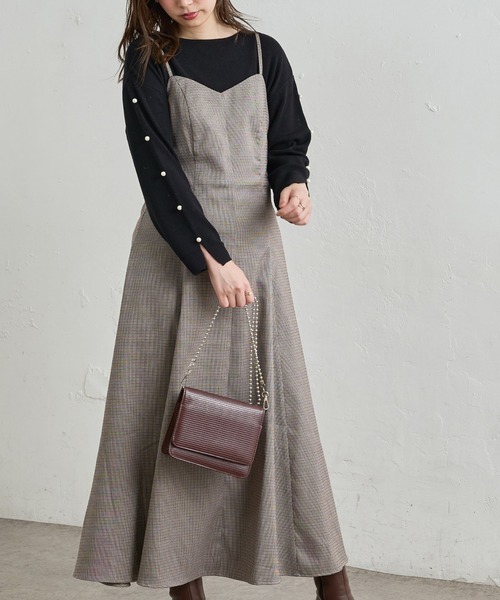 natural couture(ナチュラルクチュール)の「【WEB限定】マーメイドバックリボンワンピース(ワンピース・レディース・ブラック/モカ/グリーン/ピンク/その他・MEDIUM/LARGE)」の5枚目の写真