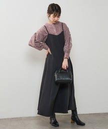 natural couture | 【WEB限定】マーメイドバックリボンワンピース(ワンピース)