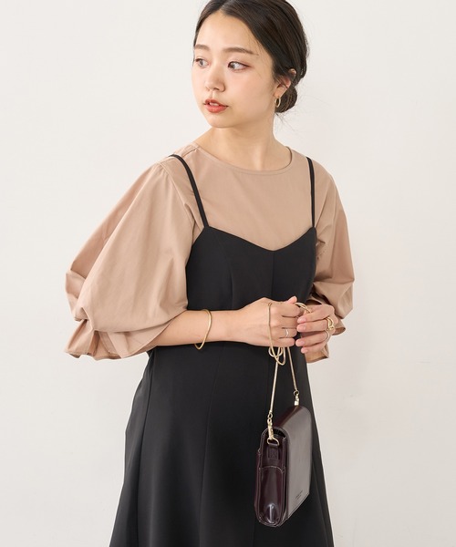 natural couture(ナチュラルクチュール)の「【WEB限定】マーメイドバックリボンワンピース(ワンピース・レディース・ブラック/モカ/グリーン/ピンク/その他・MEDIUM/LARGE)」の7枚目の写真