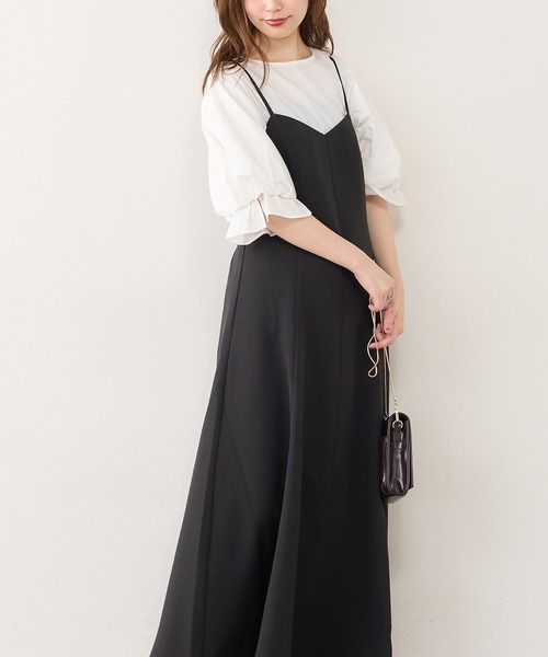 natural couture(ナチュラルクチュール)の「【WEB限定】マーメイドバックリボンワンピース(ワンピース・レディース・ブラック/モカ/グリーン/ピンク/その他・MEDIUM/LARGE)」の12枚目の写真