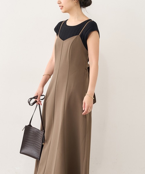 natural couture(ナチュラルクチュール)の「【WEB限定】マーメイドバックリボンワンピース(ワンピース・レディース・ブラック/モカ/グリーン/ピンク/その他・MEDIUM/LARGE)」の19枚目の写真