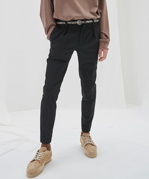 LIDNM（リドム）の「HI STRETCH SKINNY SLACKS（スラックス・メンズ・ブラック・SMALL/LARGE）」の3枚目の写真