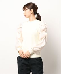 mysty woman | ニュアンスパワショルプルオーバー 235304(Tシャツ/カットソー)