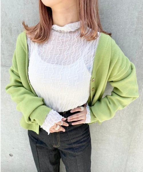 nemne store（ネンネストア）の「お絵かきをするウネウネシアーメロウインナー（Tシャツ/カットソー・レディース・ブラック/オフホワイト/マスタード・フリー）」の4枚目の写真