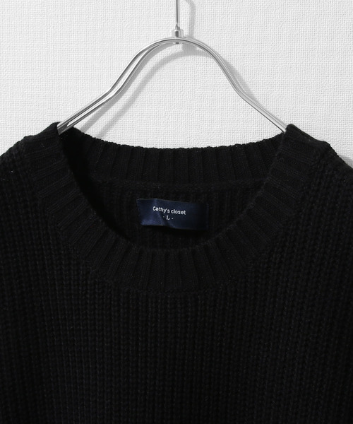 ZIP FIVE（ジップファイブ）の「【ZIP FIVE】7Gあぜ編みオーバーサイズニットベスト（ベスト・メンズ・ライトグレー/ブラック/ネイビー/オフホワイト/オリーブ/ブルー/モカ/グレイッシュベージュ・MEDIUM/LARGE/X-LARGE）」の15枚目の写真