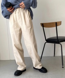 CANAL JEAN | RED CHOP WORKS(レッドチョップワークス) コットンドローストリングストレートパンツ(その他パンツ)