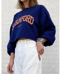 LiSeek | 【LiSeeK】カレッジロゴスウェットTOP(スウェット)