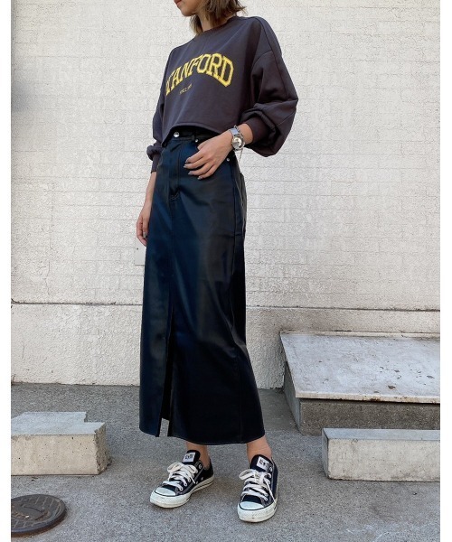 LiSeek（リシーク）の「【LiSeeK】カレッジロゴスウェットTOP（スウェット・レディース・ネイビー/ブラック/グレー/ホワイト・FREE）」の11枚目の写真