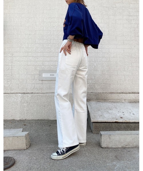 LiSeek（リシーク）の「【LiSeeK】カレッジロゴスウェットTOP（スウェット・レディース・ネイビー/ブラック/グレー/ホワイト・FREE）」の19枚目の写真