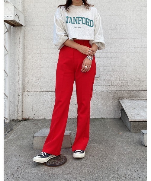 LiSeek（リシーク）の「【LiSeeK】カレッジロゴスウェットTOP（スウェット・レディース・ネイビー/ブラック/グレー/ホワイト・FREE）」の12枚目の写真