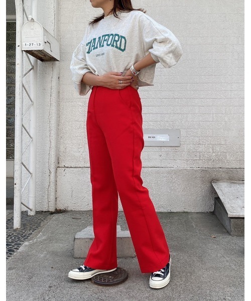 LiSeek（リシーク）の「【LiSeeK】カレッジロゴスウェットTOP（スウェット・レディース・ネイビー/ブラック/グレー/ホワイト・FREE）」の18枚目の写真