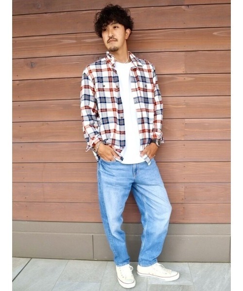 GAP（ギャップ）の「タックアウト フランネルシャツ（シャツ/ブラウス・メンズ・Olive /イエロー系その他/ホワイト系その他/グリーン系カモフラージュ/インディゴブルー/その他・XL/XS/L/M/S）」の11枚目の写真