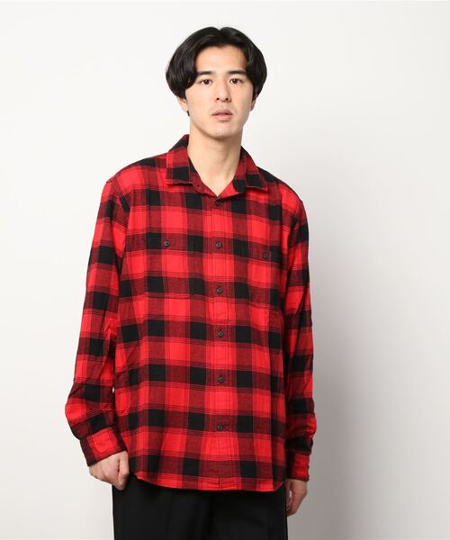 GAP（ギャップ）の「タックアウト フランネルシャツ（シャツ/ブラウス・メンズ・Olive /イエロー系その他/ホワイト系その他/グリーン系カモフラージュ/インディゴブルー/その他・XL/XS/L/M/S）」の19枚目の写真