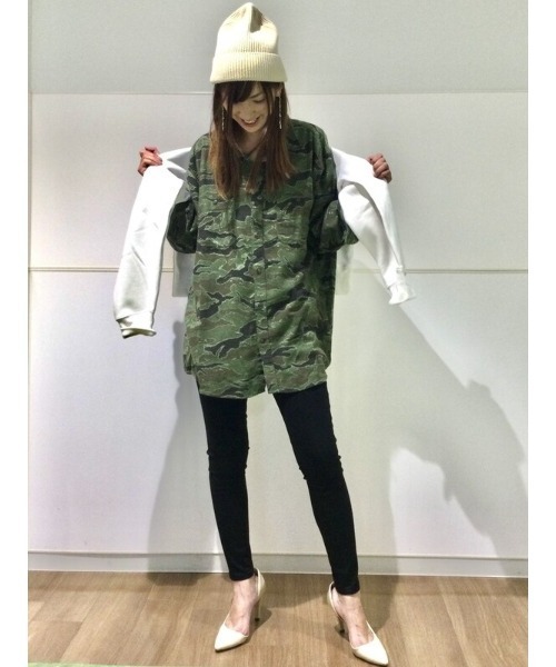 GAP（ギャップ）の「タックアウト フランネルシャツ（シャツ/ブラウス・メンズ・Olive /イエロー系その他/ホワイト系その他/グリーン系カモフラージュ/インディゴブルー/その他・XL/XS/L/M/S）」の15枚目の写真