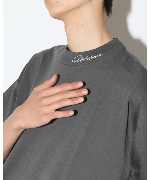 LEGENDA（レジェンダ）の「レジェンダ フェイデッドカラー モックネックTシャツ / LEGENDA Faded Color Mock Neck T-Shirt（Tシャツ/カットソー・レディース・ホワイト/チャコールグレー/ダークブルー・FREE）」の3枚目の写真