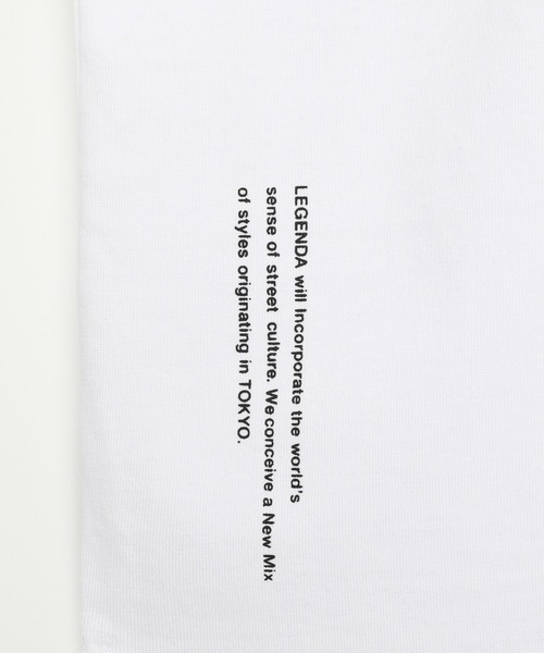 LEGENDA（レジェンダ）の「レジェンダ フェイデッドカラー モックネックTシャツ / LEGENDA Faded Color Mock Neck T-Shirt（Tシャツ/カットソー・レディース・ホワイト/チャコールグレー/ダークブルー・FREE）」の14枚目の写真