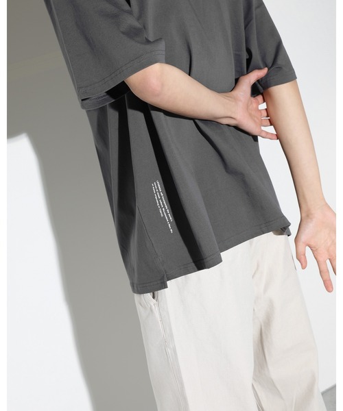 LEGENDA（レジェンダ）の「レジェンダ フェイデッドカラー モックネックTシャツ / LEGENDA Faded Color Mock Neck T-Shirt（Tシャツ/カットソー・レディース・ホワイト/チャコールグレー/ダークブルー・FREE）」の22枚目の写真