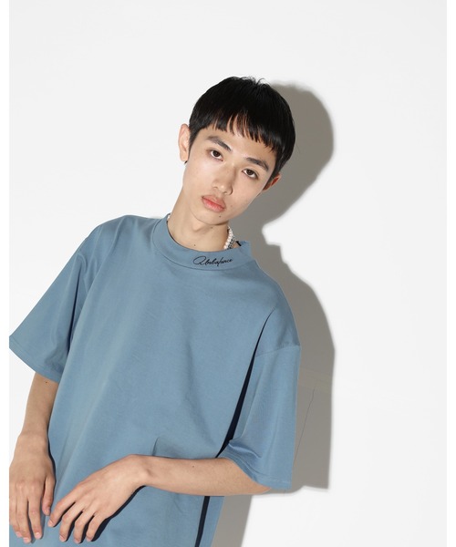 LEGENDA（レジェンダ）の「レジェンダ フェイデッドカラー モックネックTシャツ / LEGENDA Faded Color Mock Neck T-Shirt（Tシャツ/カットソー・レディース・ホワイト/チャコールグレー/ダークブルー・FREE）」の18枚目の写真