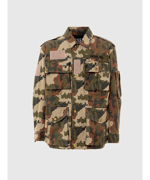 DIESEL（ディーゼル）の「メンズ ジャケット ミリタリージャケット（ミリタリージャケット・メンズ・カーキ・S/XS/M/L/LL）」の6枚目の写真