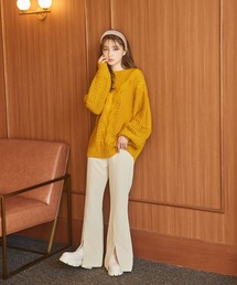 ハイウエストフレアパンツ