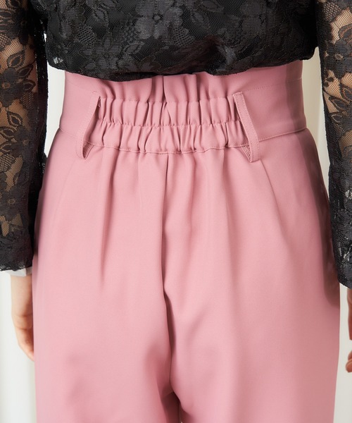 MIIA（ミーア）の「ハイウエストフレアパンツ（その他パンツ・レディース・ベージュ/ピンク/グリーン・FREE）」の4枚目の写真