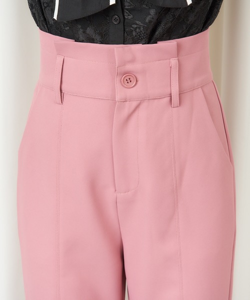 MIIA（ミーア）の「ハイウエストフレアパンツ（その他パンツ・レディース・ベージュ/ピンク/グリーン・FREE）」の12枚目の写真