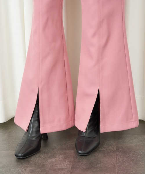 MIIA（ミーア）の「ハイウエストフレアパンツ（その他パンツ・レディース・ベージュ/ピンク/グリーン・FREE）」の10枚目の写真