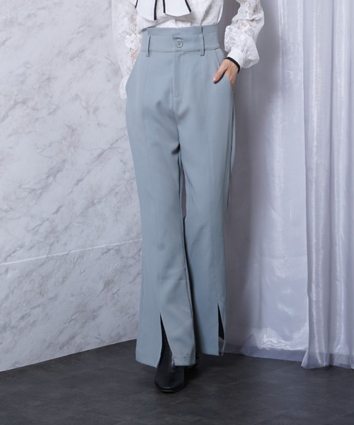 MIIA（ミーア）の「ハイウエストフレアパンツ（その他パンツ・レディース・ベージュ/ピンク/グリーン・FREE）」の21枚目の写真