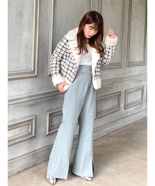 MIIA（ミーア）の「ハイウエストフレアパンツ（その他パンツ・レディース・ベージュ/ピンク/グリーン・FREE）」の20枚目の写真