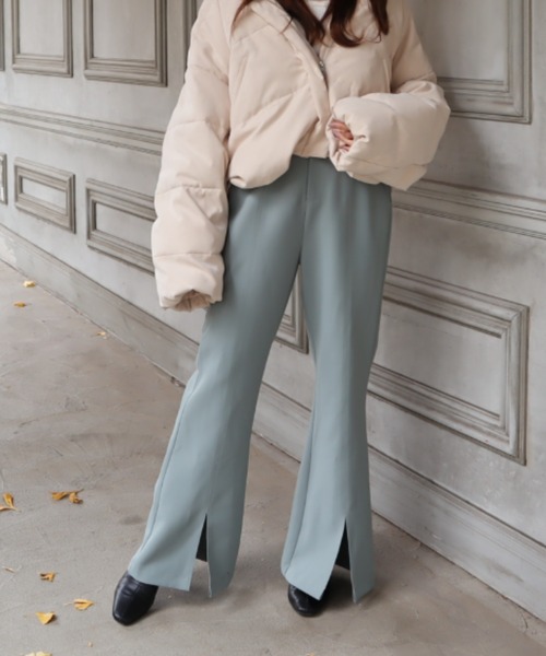 MIIA（ミーア）の「ハイウエストフレアパンツ（その他パンツ・レディース・ベージュ/ピンク/グリーン・FREE）」の22枚目の写真