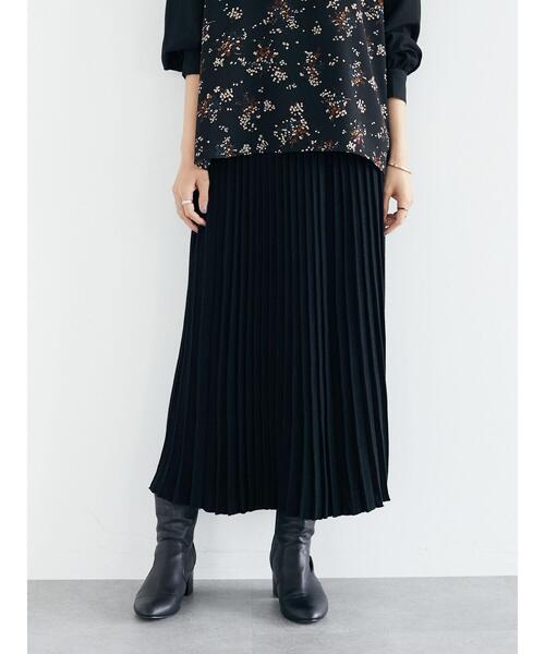 CRAFT STANDARD BOUTIQUE(クラフトスタンダードブティック)の「タイトニットプリーツスカート *◇(スカート・レディース・ブラック/ベージュ/ブラウン・M/L)」の22枚目の写真