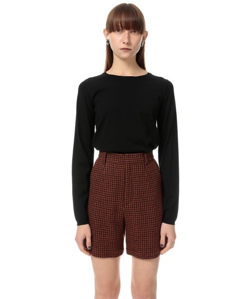 SLY（スライ）の「CREW NECK HG TOPS クルーネックハイゲージ トップス（ニット/セーター・レディース・ターコイズブルー/キャメル/グリーン/ブラック/クリアレッド・FREE）」の6枚目の写真