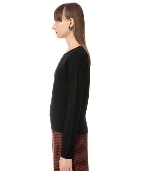 SLY（スライ）の「CREW NECK HG TOPS クルーネックハイゲージ トップス（ニット/セーター・レディース・ターコイズブルー/キャメル/グリーン/ブラック/クリアレッド・FREE）」の9枚目の写真