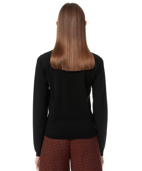 SLY（スライ）の「CREW NECK HG TOPS クルーネックハイゲージ トップス（ニット/セーター・レディース・ターコイズブルー/キャメル/グリーン/ブラック/クリアレッド・FREE）」の10枚目の写真