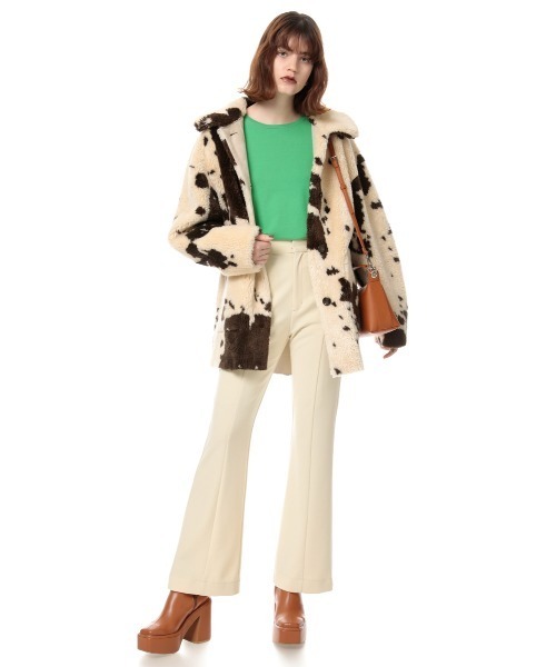 SLY（スライ）の「CREW NECK HG TOPS クルーネックハイゲージ トップス（ニット/セーター・レディース・ターコイズブルー/キャメル/グリーン/ブラック/クリアレッド・FREE）」の12枚目の写真