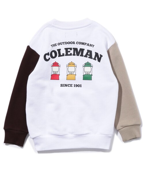 COLEMAN（コールマン）の「◆【リンク/140cmまで】別注Colemanトレーナー（スウェット・キッズ・ベージュ/ホワイト系7・11/10/12/13/14）」の8枚目の写真