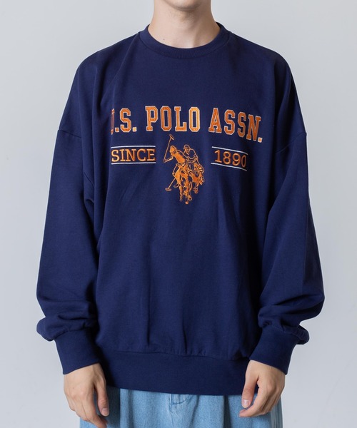 U.S. POLO ASSN.（ユーエスポロアッスン）の「∴WEGO/U.S. POLO ASSN.|別注 ビッグシルエットロゴ刺繍プルオーバー（スウェット・メンズ・ダークグリーン/杢グレー/オートミール/ネイビー・MEDIUM/LARGE）」の20枚目の写真