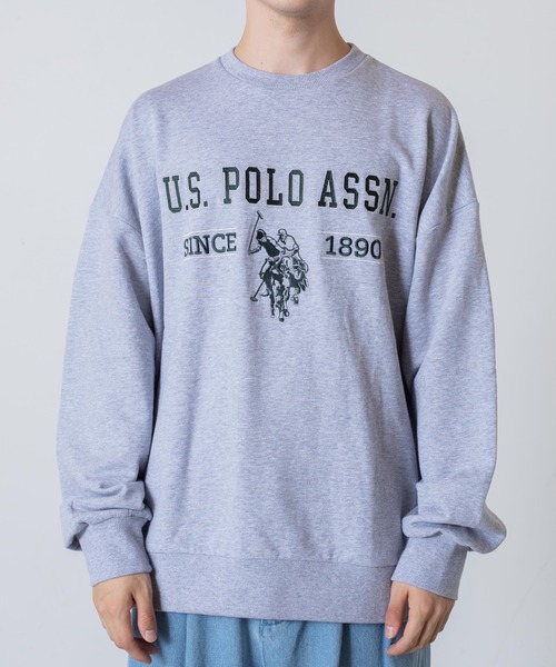 U.S. POLO ASSN.（ユーエスポロアッスン）の「∴WEGO/U.S. POLO ASSN.|別注 ビッグシルエットロゴ刺繍プルオーバー（スウェット・メンズ・ダークグリーン/杢グレー/オートミール/ネイビー・MEDIUM/LARGE）」の18枚目の写真