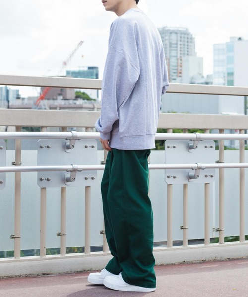 U.S. POLO ASSN.（ユーエスポロアッスン）の「∴WEGO/U.S. POLO ASSN.|別注 ビッグシルエットロゴ刺繍プルオーバー（スウェット・メンズ・ダークグリーン/杢グレー/オートミール/ネイビー・MEDIUM/LARGE）」の8枚目の写真