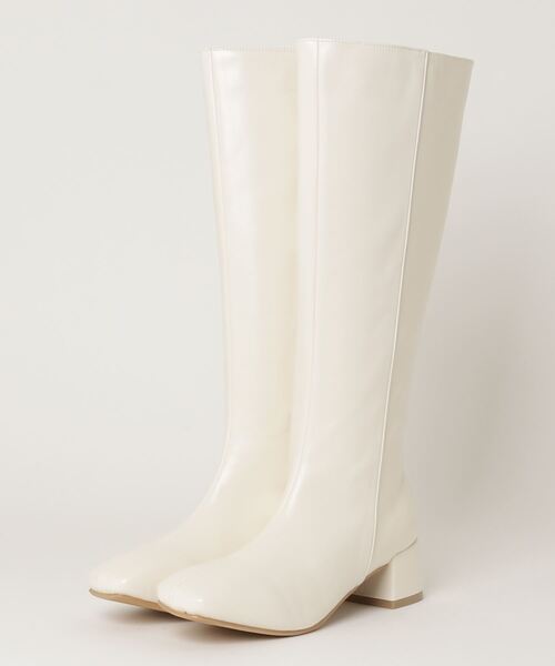 WEGO（ウィゴー）の「WEGO/ヒールロングブーツ（ブーツ・レディース・ブラック/ブラウン/オフホワイト/その他1・MEDIUM/LARGE）」の6枚目の写真