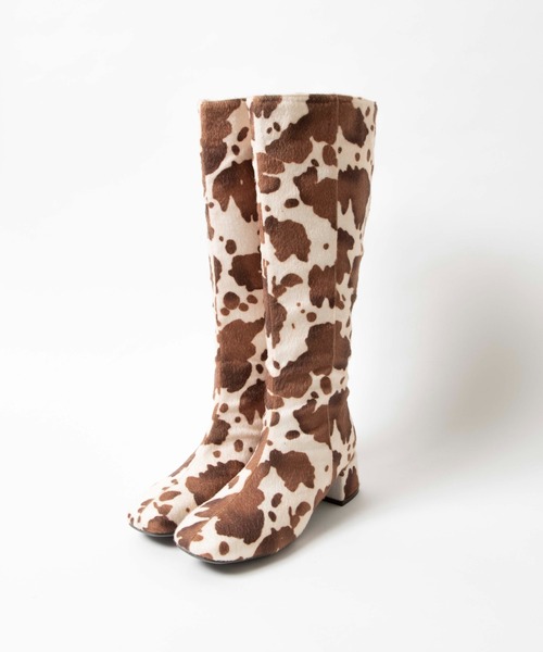 WEGO（ウィゴー）の「WEGO/ヒールロングブーツ（ブーツ・レディース・ブラック/ブラウン/オフホワイト/その他1・MEDIUM/LARGE）」の13枚目の写真