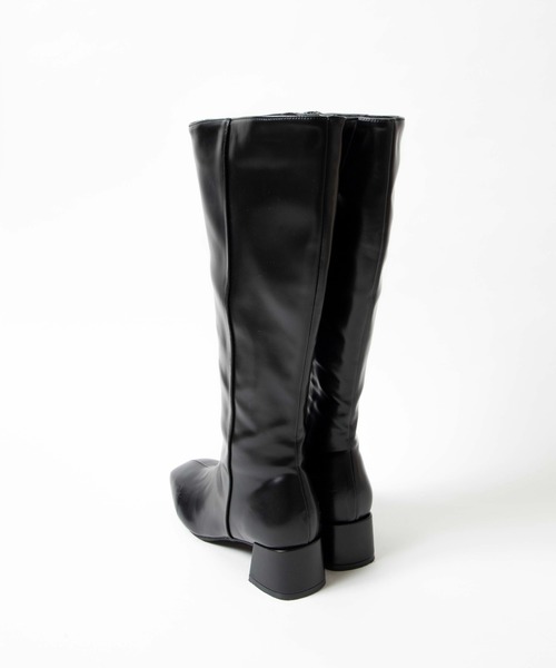 WEGO（ウィゴー）の「WEGO/ヒールロングブーツ（ブーツ・レディース・ブラック/ブラウン/オフホワイト/その他1・MEDIUM/LARGE）」の15枚目の写真