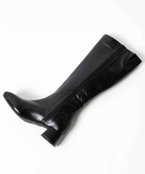 WEGO（ウィゴー）の「WEGO/ヒールロングブーツ（ブーツ・レディース・ブラック/ブラウン/オフホワイト/その他1・MEDIUM/LARGE）」の16枚目の写真