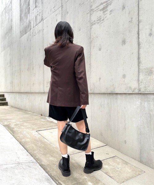 WHO'S WHO gallery(フーズフーギャラリー)の「ビクタージャケット(テーラードジャケット・レディース・グレー/ブラウン/ネイビー・FREE)」の20枚目の写真